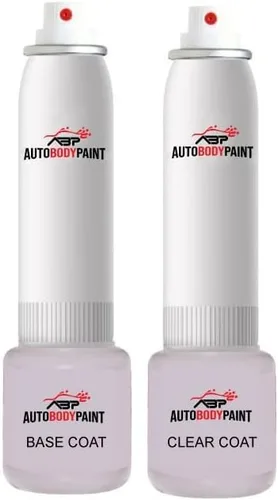 Miniatura 2 de ABP Kit de pintura en aerosol para capa base de retoque más capa transparente compatible con saab rojo brillante 9-2X (22G)