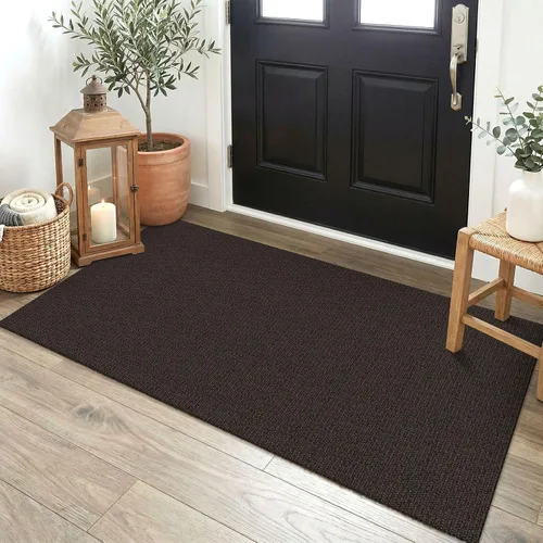 Miniatura 130 de EARTHALL Alfombra pequeña de 2 x 3 pies, lavable para entrada, antideslizante, trenzada, alfombra para puerta interior y exterior, alfombra tejida