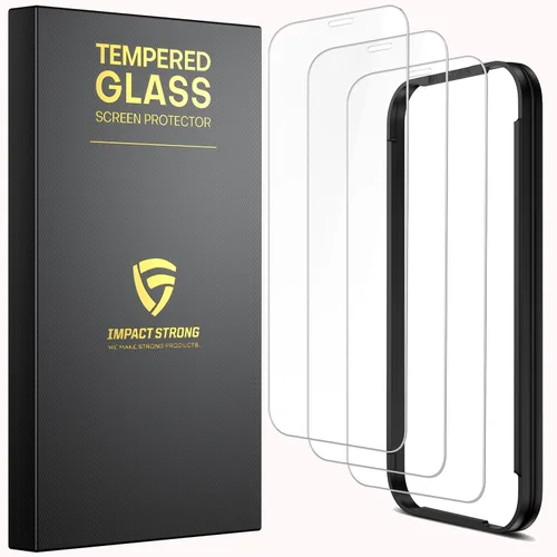 Miniatura 17 de ImpactStrong Paquete de 3 protectores de pantalla de vidrio templado inastillables para iPhone 17 Pro Max [marco de fácil instalación]