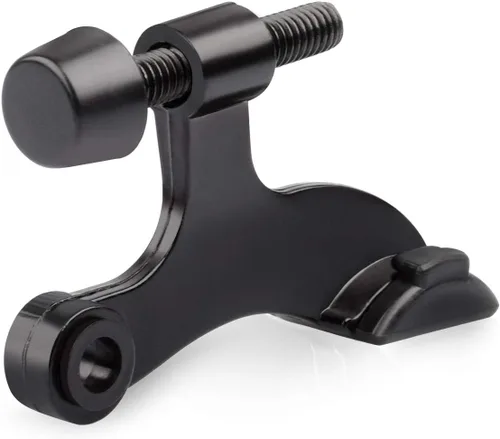 HOMOTEK Paquete de 8 Topes de Puerta con Pasador de Bisagra Negro, Tope de Puerta Ajustable de Servicio Pesado de Lujo 2-1/2"x1-3/4", con Puntas de