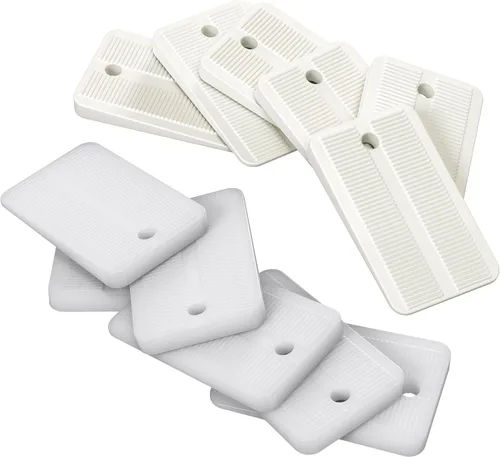 Miniatura 10 de Qualihome Cuñas de plástico de nailon para nivelar – Cuñas de plástico transparente para muebles del hogar, inodoro, cama, cuñas de mesa