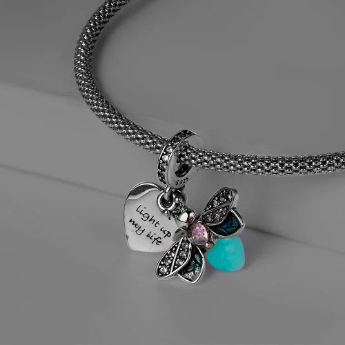Miniatura 3 de Charms for Bracelets Family Friends Love Mom Baby Home Flower Dog 925 Sterling Silver Dangle Necklaces Gifts for Women Girls