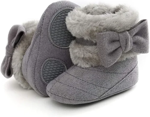 Miniatura 2 de BABITINA Infant Boots Winter Baby Girl Shoes Soft Sole Anti-Slip Toddler Snow Warm Prewalker Newborn Boots