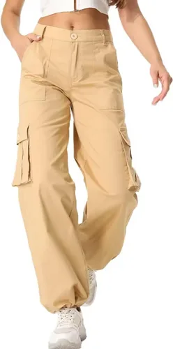 Pantalones cargo para mujer, de secado rápido, informales, militares, militares, camuflaje, combate, trabajo, pantalones casuales con bolsillos