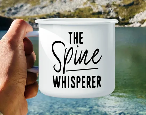 Miniatura 4 de Retreez Taza divertida The Spine Whisperer, quiropráctico, doctor y estudiante, 16 onzas, esmalte de acero inoxidable, para campamento, fogata
