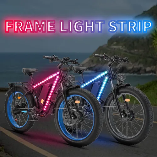 Miniatura 2 de Luces de bicicleta, se pueden recortar, impermeables, luces de bicicleta para montar por la noche, para niños, adultos, niños y niñas