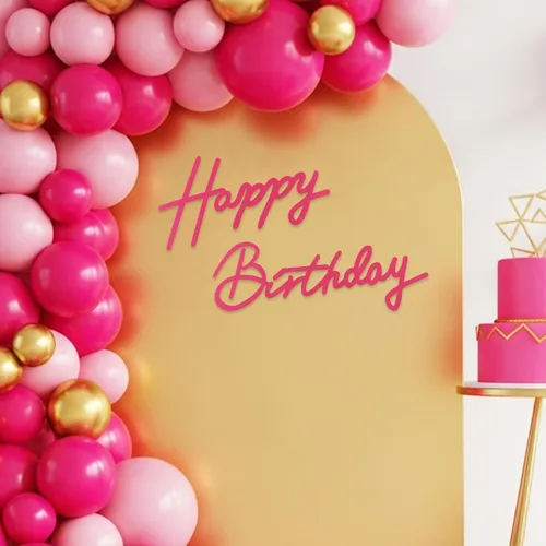 Miniatura 23 de TONIFUL Cartel de feliz cumpleaños para telón de fondo, pancarta de fieltro negro, incluye pegamento de puntos, perfecto para telón de fondo