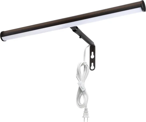 Miniatura 8 de Maxxima Luz LED de pared de 14 pulgadas, pantalla LED integrada, 3000 K blanco cálido, 200 lúmenes, incluye interruptor de encendido/apagado, luz