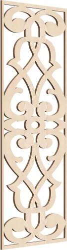 Miniatura 61 de 9 3/8"W x 24 3/8"H x 1/4"T Bellaire Decorativos Paneles de pared de madera calado, abedul