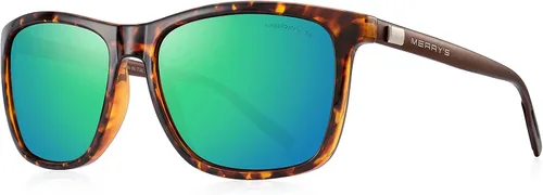 MERRY'S S8286 - Lentes de sol polarizados, unisex, lentes de sol de estilo vintage para hombre o mujer