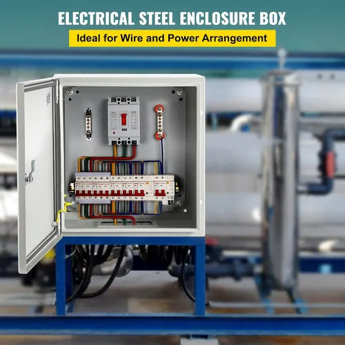 Miniatura 2 de VEVOR Caja de Acero NEMA, Caja Eléctrica de Acero NEMA 4X de 8 x 8 x 6 pulgadas, IP66 Impermeable y a Prueba de Polvo, Caja de Conexiones Eléctricas