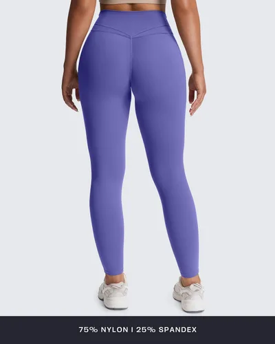 Miniatura 22 de Aoxjox Trinity - Pantalones de yoga de cintura alta con bolsillos para mujer, control de abdomen, cintura cruzada, leggings de entrenamiento suaves