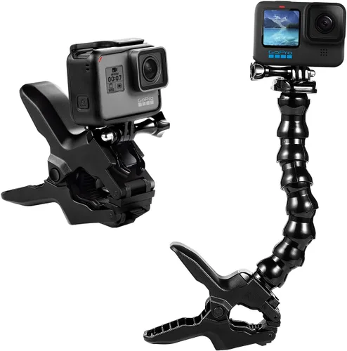 Suptig Soporte de abrazadera flexible de cuello de cisne para GoPro Hero 13 Hero 12 Hero 11 Hero 10 Hero 9 Hero 8 Hero 7 Hero 6 Hero 5 Hero 4