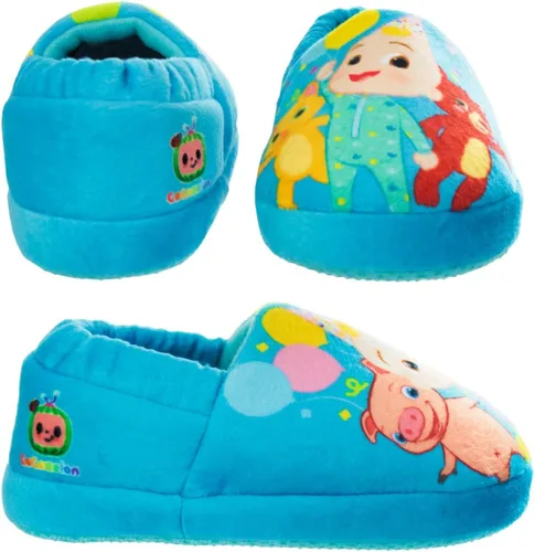 Miniatura 5 de Josmo Cocomelon - Pantuflas para niños y niñas, zapatos de casa para niños y niñas, pantuflas de felpa cálidas, zapatos de cocomelon (bebéniño)