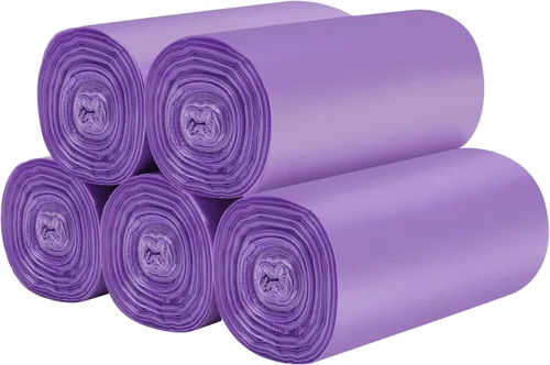 5 rollos de bolsas de basura pequeñas – 200 bolsas de basura pequeñas duraderas de 4 galones para el hogar, oficina, cocina, baño, dormitorio, forro