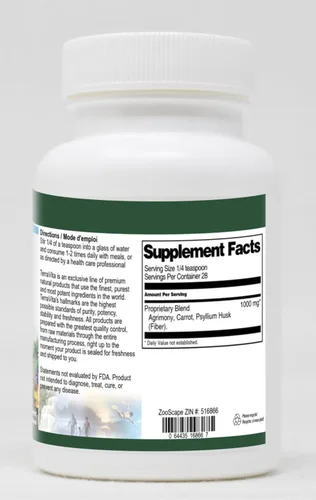 Miniatura 2 de Terravita Fórmula en polvo de cáscara de Agrimony, zanahoria y psyllium (1 oz, ZIN: 516866)