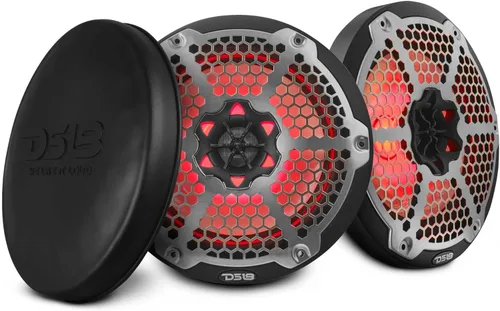 Miniatura 10 de DS18 Hydro NXL-6M/WH - Par de altavoces coaxiales para parrilla de malla de alta gama, altavoz de automóvil de 2 vías con luces RGB integradas