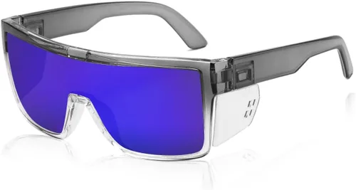 Miniatura 18 de Gafas de sol polarizadas de seguridad UV400 con certificación ANSI Z87.1 Espejo azul claro