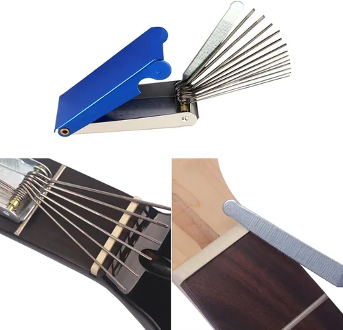 Miniatura 6 de Kit de herramientas de guitarra de 25 piezas, accesorios de guitarra, regalos para hombres, kit de reparación de guitarra, herramientas de luthier