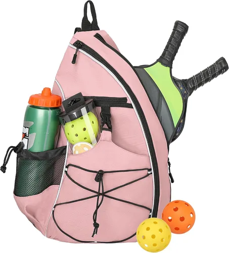 Miniatura 16 de Bolsa de Pickleball Goloni para Mujeres, Mochila de Pickleball para Hombres, Bolsa de Hombro Ligera con Gancho para Cerca, Gran Capacidad, Bolsillo