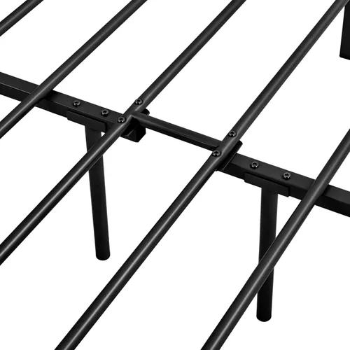 Miniatura 8 de Topeakmart Base de cama de metal de estilo victoriano tamaño California King con cabecero, base de colchón, no necesita somier, almacenamiento