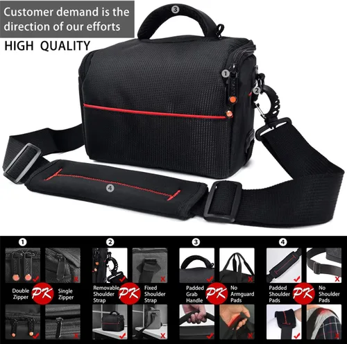 Miniatura 7 de FOSOTO Funda compacta para cámara con cubierta impermeable para lluvia compatible con Canon EOS M50 PowerShot SX420 SX430 SX70 SX50 SX30IS Sony