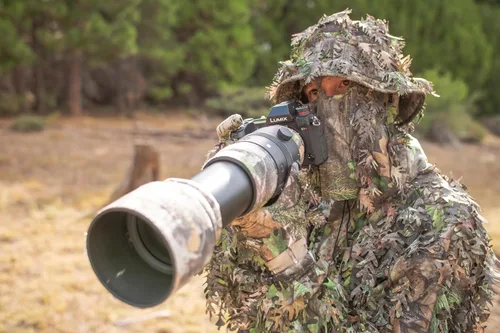 Miniatura 8 de QuikCamo Realtree & Mossy Oak 3D Leafy Camo - Sombrero de cubo para hombres, ciervos, patos y pavos (totalmente ajustable OSFM)