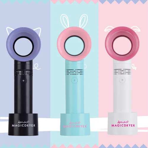 Miniatura 5 de Lyon Lash Portable USB Rechargeable Bladeless Mini Fan/Air Conditioning Blower/Handheld Cooling Dryer, Essential Eyelash Extension Supplies, Dries