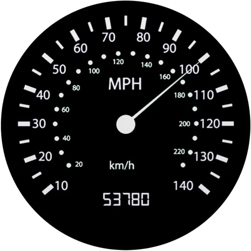 Miniatura 3 de Velocímetro de velocidad, odómetro para coche, carreras, motocicletas, bicicletas, color negro – PopSockets agarre y soporte para teléfonos
