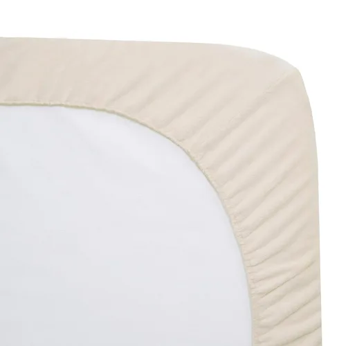 Miniatura 3 de American Baby Company Heavenly Soft - Sábana bajera ajustable de felpilla para cuna, 28 x 52 pulgadas, cálida y acogedora, sábana de felpilla Crema