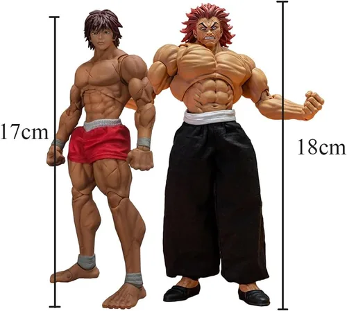 Miniatura 7 de QAHEART 2 figuras de acción de Hanma Yujiro, figura de anime, modelo de estatua de Yujiro, articulaciones, figuras de manga de dibujos animados