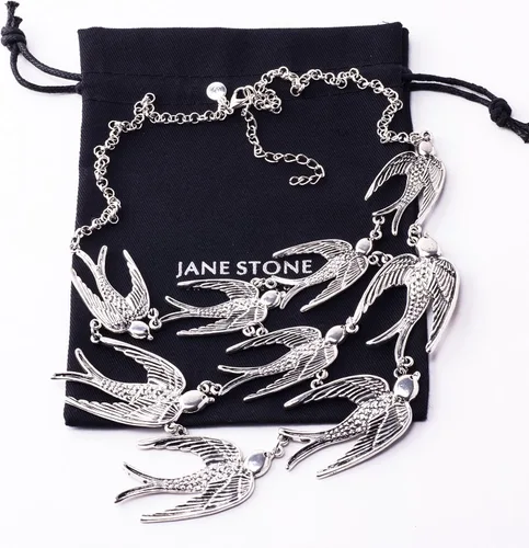 Miniatura 5 de Jane Stone collar de golondrina estilo antiguo, gargantilla con significado, joyas para mujer