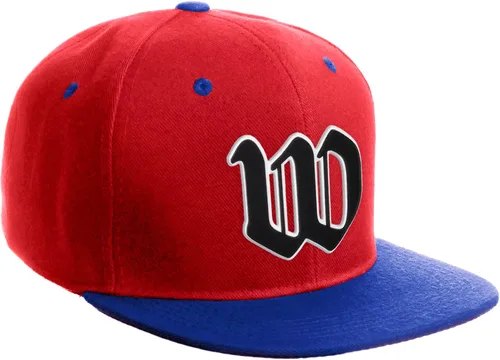 Miniatura 526 de Daxton Gorra clásica con visera de billete plano con letras del alfabeto inglés antiguo de la A a la Z