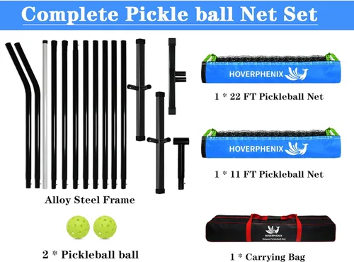 Miniatura 5 de Portable Pickleball Net - 22FT Regualtion Size Pickle Ball Net，Weather Resistant Steady Steel Frame and Carry Bag for Indoor, Outdoor, Driveway