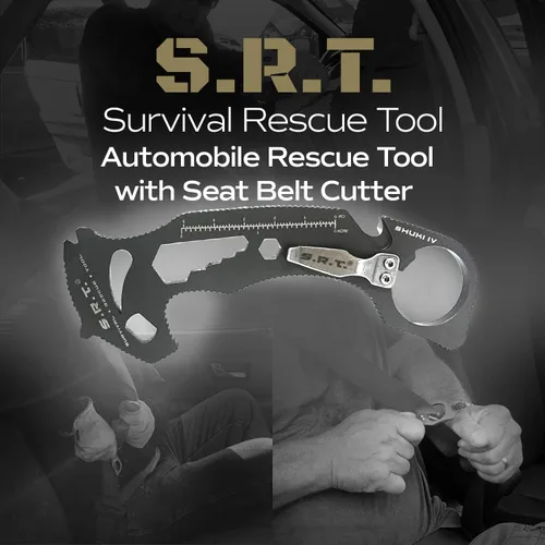 Miniatura 2 de S.R.T. Herramienta de rescate y supervivencia - Multiherramienta premium de 14 funciones para rescate de automóviles para aplicaciones de protección