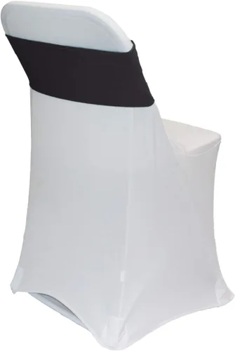 Miniatura 3 de YOUR CHAIR COVERS - Bandas elásticas de elastano para sillas, color negro (paquete de 10), bandas elásticas universales para banquetes, fiestas