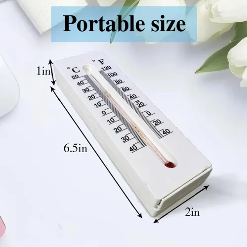 Miniatura 2 de Termómetro decorativo con llave oculta para exteriores, caja de almacenamiento pequeña discreta para guardar de forma segura llaves de repuesto