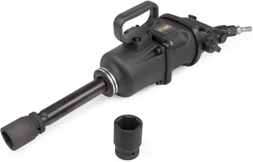 Miniatura 2 de Stark USA 1" Llave de impacto neumática con vástago largo para camiones, juego de 38mm y 41mm, para uso pesado en remolques de camiones, con estuche