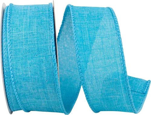 Miniatura 59 de Cinta Reliant Ribbon 92573W-031-09K para borde con alambre Everyday Linen Value, 1-1/2 pulgadas x 50 yardas, color negro