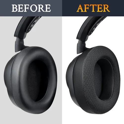 Miniatura 6 de SOULWIT Almohadillas de malla para Steelseries Arctis Nova Pro Wireless (no para auriculares Nova Pro Wired)/Arctis Nova Elite, almohadillas