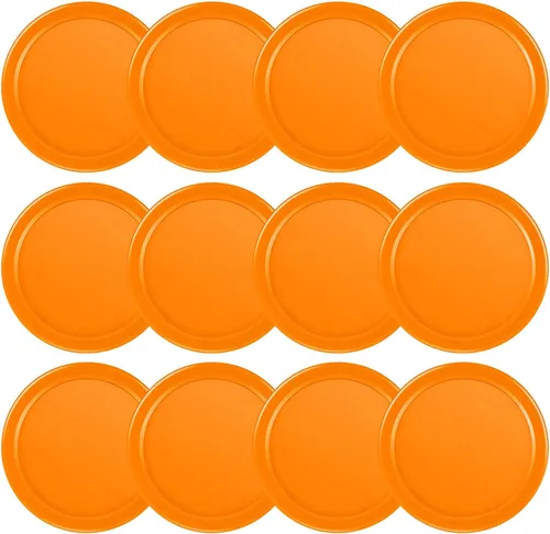 Miniatura 7 de Coopay 12 discos de hockey de aire para el hogar, discos de repuesto pesados de 2.5 pulgadas para mesas de juego, accesorios de equipo, 0.44 onzas