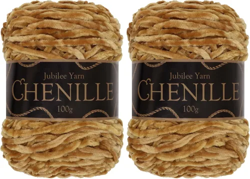 Miniatura 88 de JubileeYarn - Hilo de chenilla (3.53 oz/poliéster peinado, circonita), 1 pastel