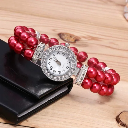 Miniatura 3 de Weicam Reloj de pulsera analógico de cuarzo para mujer, 4 piezas, Movimiento de cuarzo