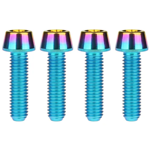 Miniatura 82 de Titanio Ti M6 x 10 16 18 20 25 30 35 40 45 50 55 60 2.559 in Allen - Tornillos hexagonales de 2.559 in, tornillos cónicos, paquete de 4