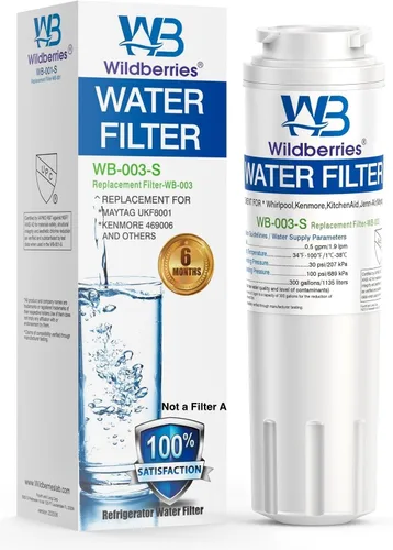 Wildberries Filtro de agua para refrigerador UKF8001 4 de repuesto para Whirlpool®, EveryDrop® EDR4RXD1, WHR4RXD1, 4396395, WRF535SWHZ00 a