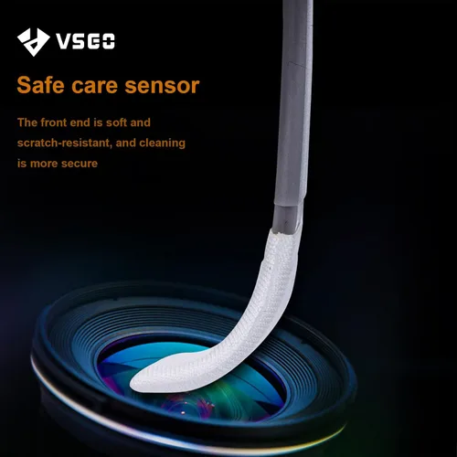 Miniatura 4 de VSGO Kit de limpieza de sensor de fotograma completo, 12 hisopos de sensor y limpiador de sensor de 0.3 fl oz para cámara DSLR Nikon Sony Canon