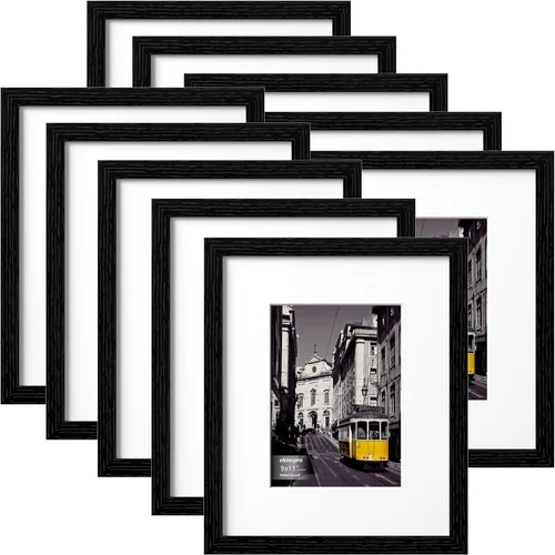 Miniatura 43 de eletecpro - Juego de 10 marcos de fotos de 5 x 7 pulgadas, collage de marcos de fotos para decoración de pared, muestra fotos de 4 x 6