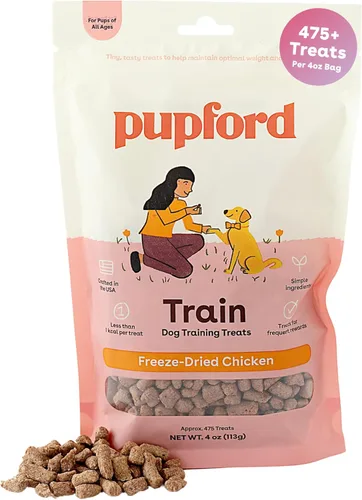 Miniatura 13 de Pupford - Golosinas de entrenamiento liofilizadas, para perros y cachorros, más de 1400 bocados con 3 ingredientes