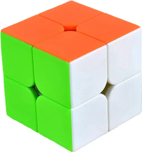 Miniatura 2 de TANCH QIYI Speed Cube 2 x 2 x 2 pulgadas, sin calcomanías, cubo mágico rompecabezas de juguete para niños y adultos (colorido)
