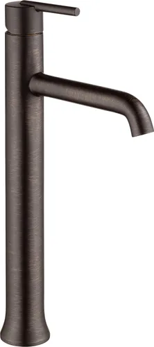 Delta Trinsic Grifo de Lavabo de Recipiente de Bronce Frotado con Aceite para Baño de 1 Agujero, Grifo de Lavabo de Baño de Un Solo Agujero para